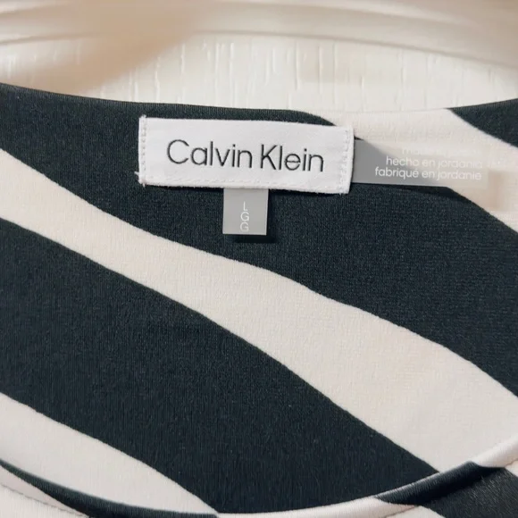 Calvin Klein Zebra Striped Top - Picture 6 of 7